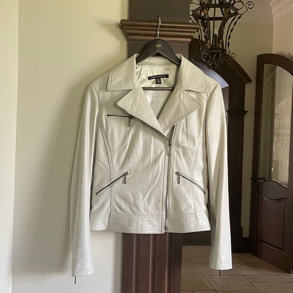 Sandra Angelozzi Leather Coat…Size 40 - Picture 1 of 9